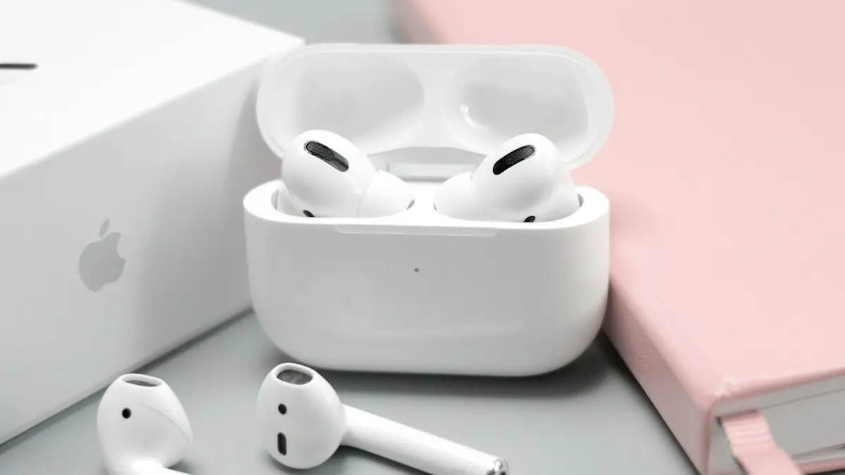 Shallow focus photo of Apple AirPods