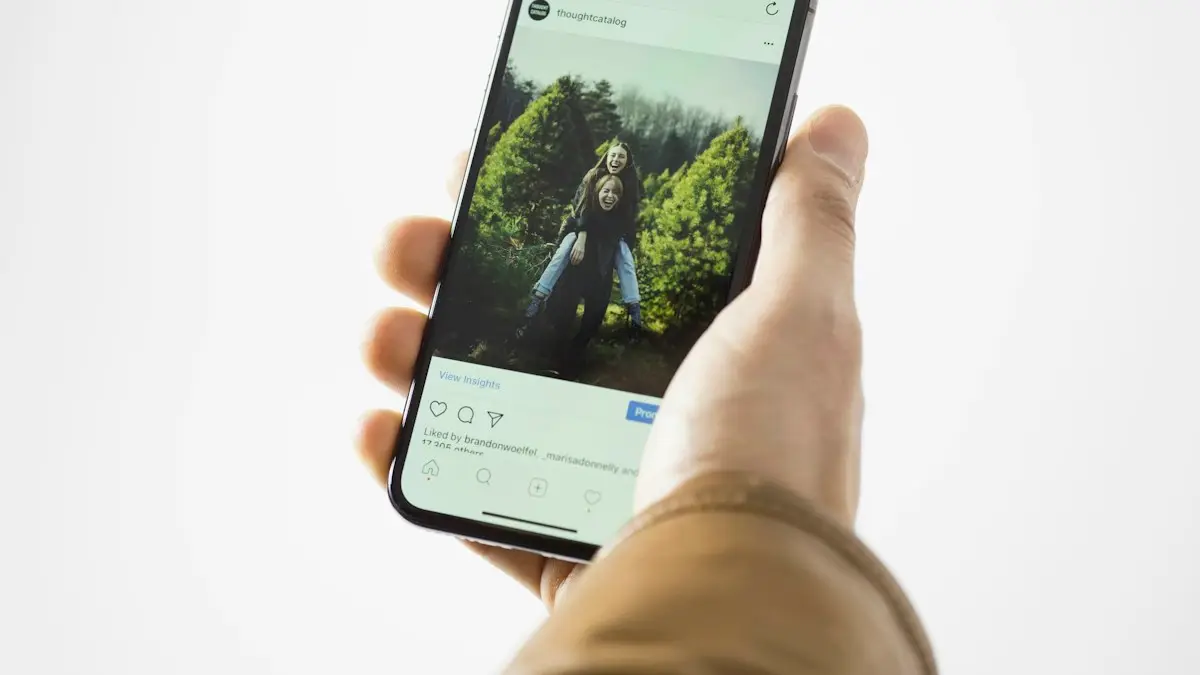 Person using black smartphone