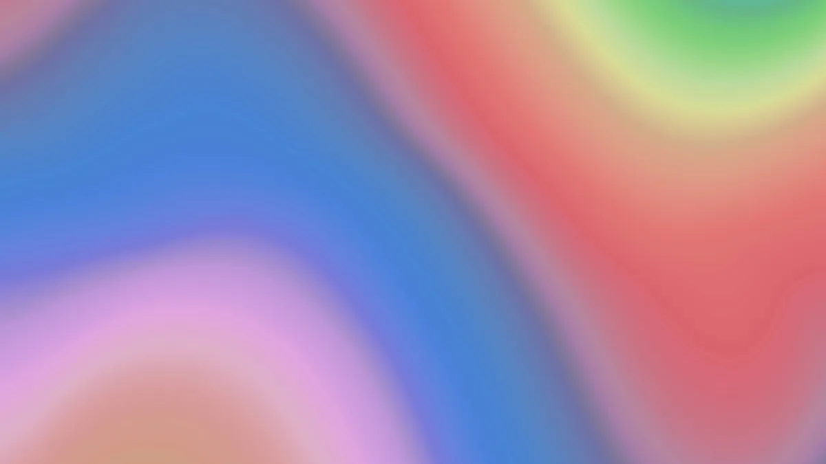 A colorful wavy gradient of mixed hues