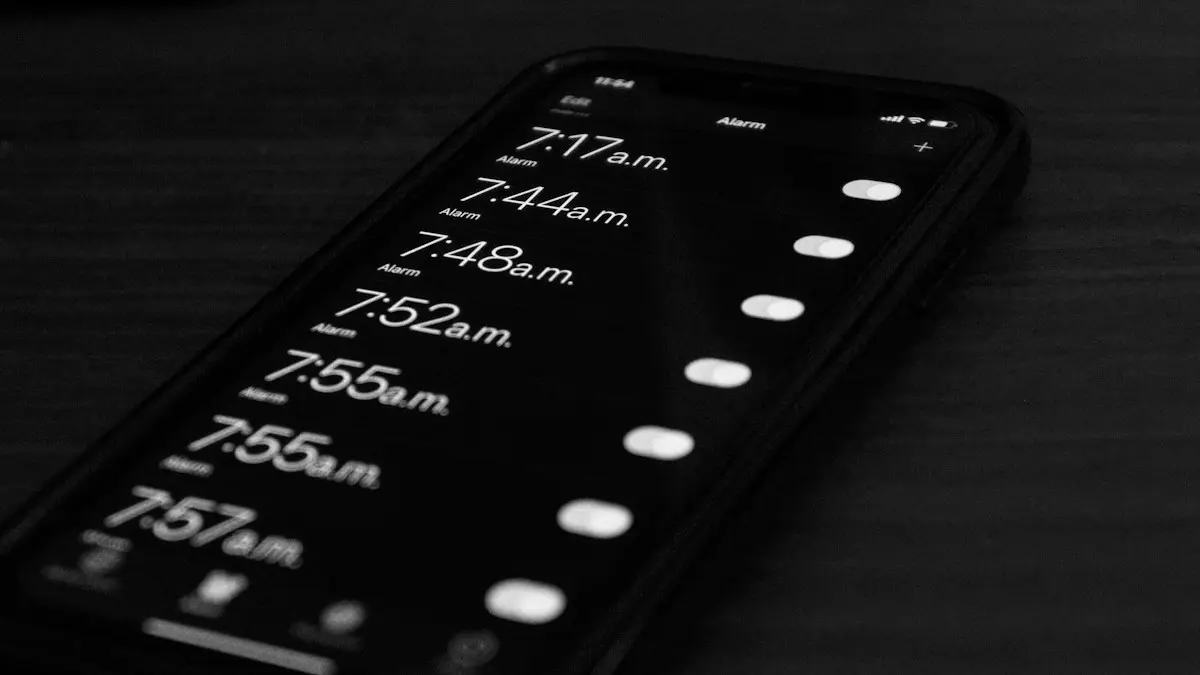 A close up of a cell phone on a table