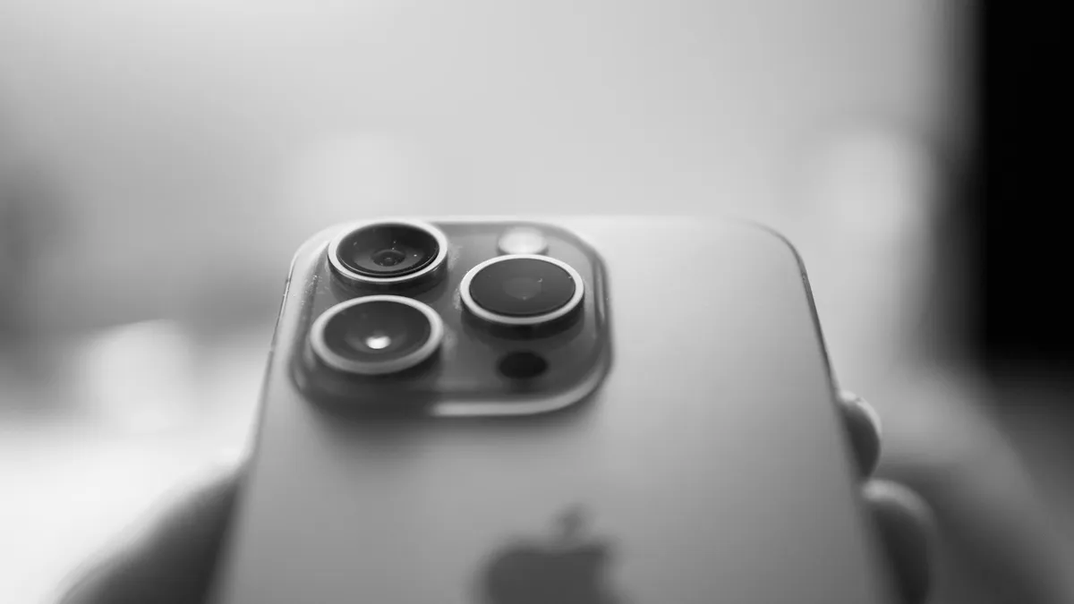 iPhone camera lenses seen up close