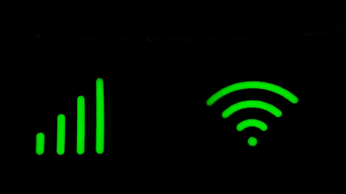 Green and black digital device