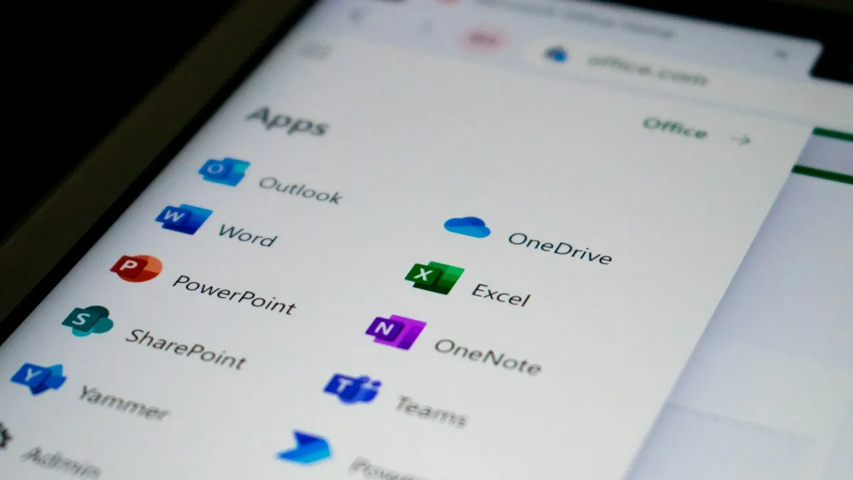 A close-up of a phone screen filled with app icons
