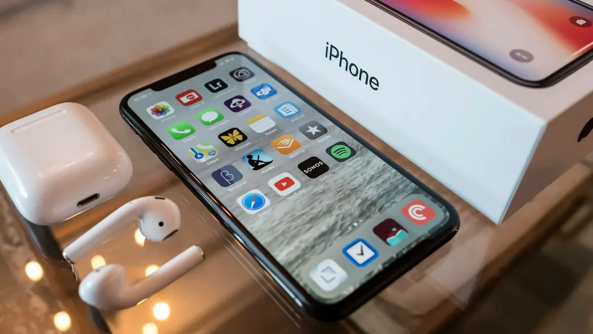 Space gray iPhone X with box